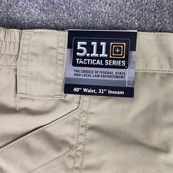 NWT 5.11 Tactical Taclite Pro Pants Cargo Ripstop Khaki Men's 40 x 32 - Picture 9 of 15
